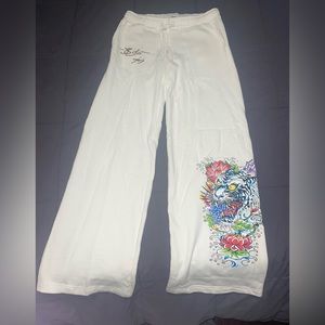Authentic Ed Hardy flared sweatpants